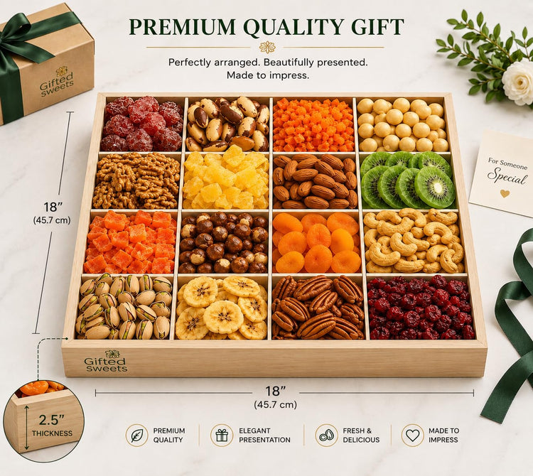Nuts & Dried Fruit Gift Basket (64 Ounce)