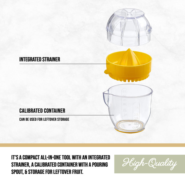 Lemon Squeezer with Integrated Strainer
