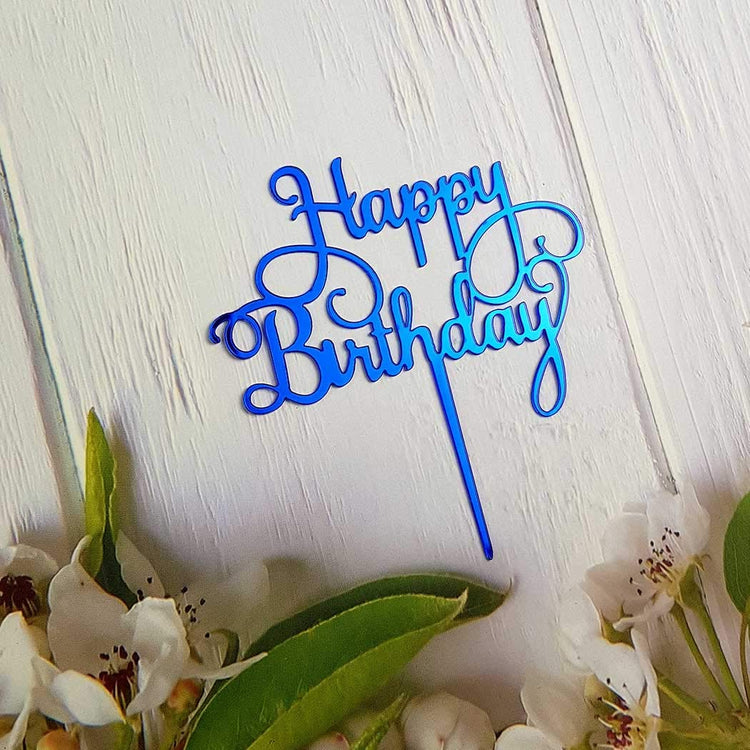 Happy Birthday Cake Topper for Birthday Party Decorations