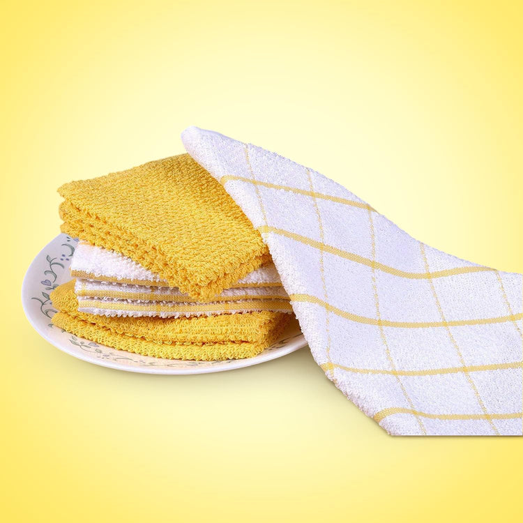 Cotton Kitchen Dish Cloths Set of 8 (8 Count)