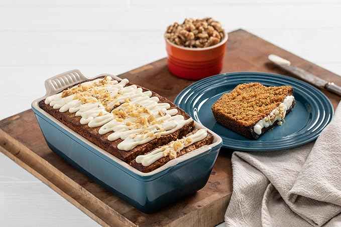 Le Creuset Stoneware Heritage Loaf Pan, 9" x 5" x 3" (1.5 qt.), Cerise