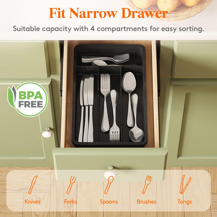 Silverware Drawer Organizer Tray