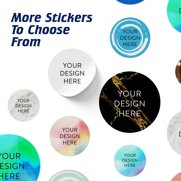 Custom Vinyl Stickers Your Image (100 Count)