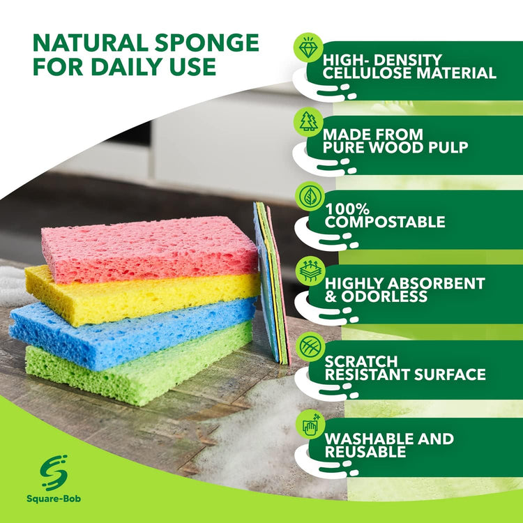 Compressed Non Scratch Kitchen Sponges (36 Count)