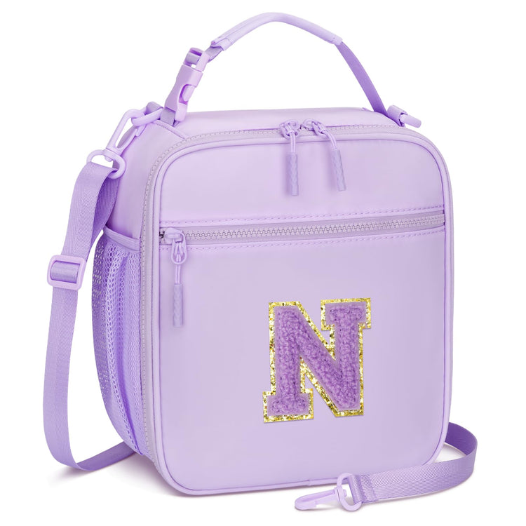 Initial Insulated Lunch Bag for Girls Kids