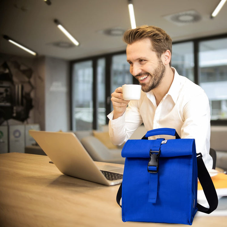 Insulated Lunch Bag Rolltop Lunch Box