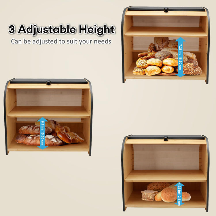 Bread Box for Kitchen Countertop