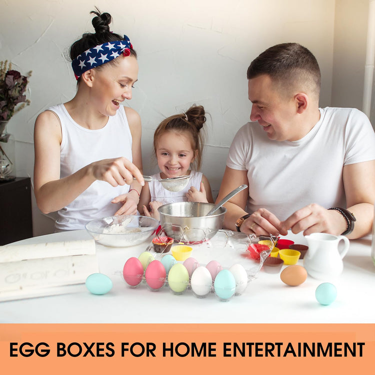 180 Pack Egg Cartons Cheap Bulk 12 Count Plastic Egg Containers 3x4 Grids