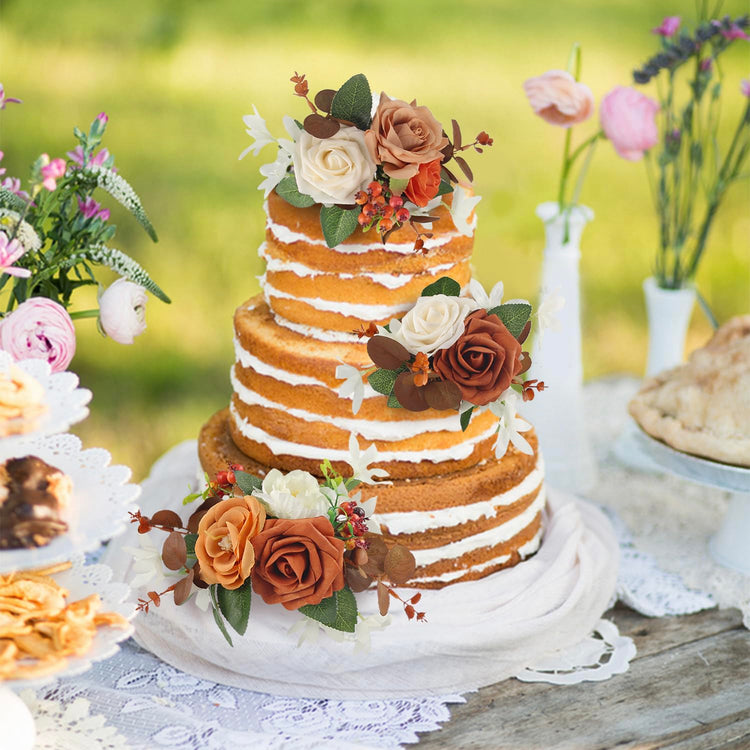 3Pcs Premade Cake Flowers (3 Count)