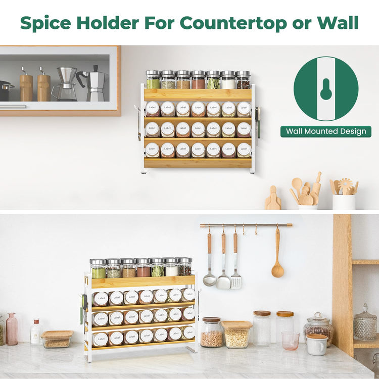 Spice Seasoning Rack Organizer Kitchen Countertop