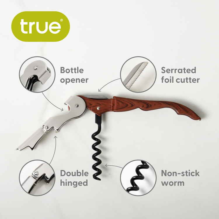Truetap Double Hinged Waiter's Corkscrew Wine Opener