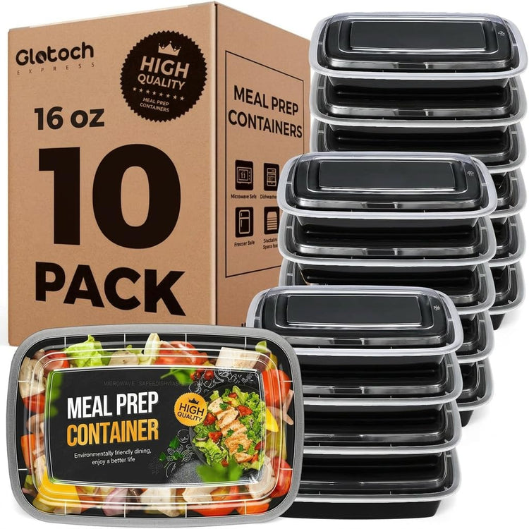 Glotoch Meal Prep Containers with Lids (10 Count)