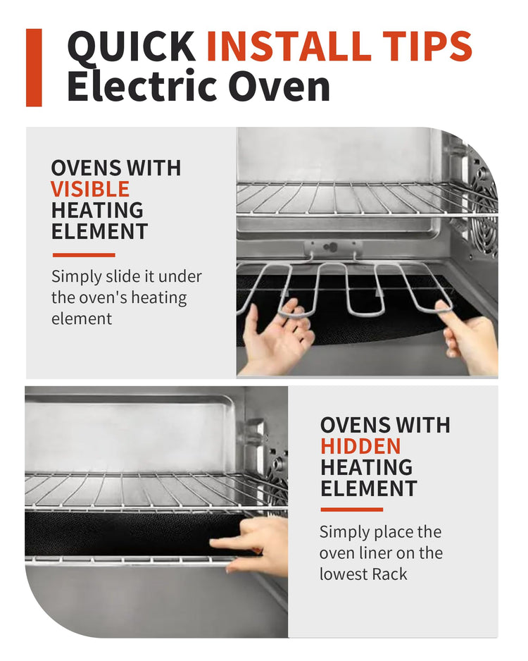 3 Pack Oven Liners for Bottom of Oven (3 Count)