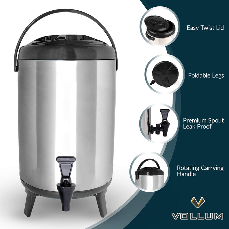 Stainless Steel Insulated Beverage Dispenser