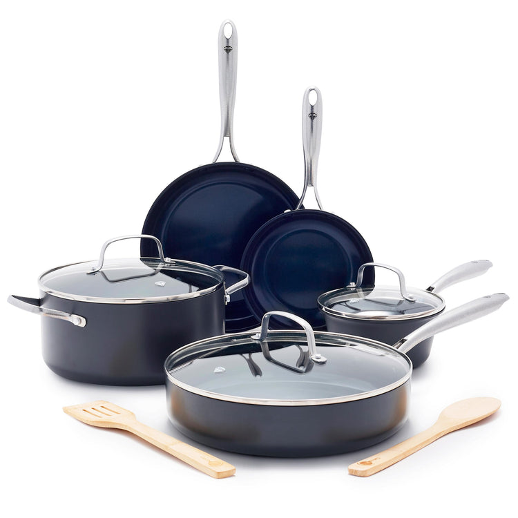 10 Piece Ultimate Hard Anodized Ceramic Nonstick Cookware Set (10 Count)