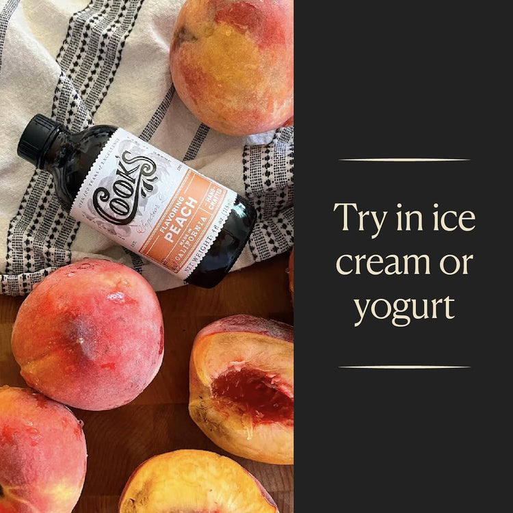 Cook's, Peach Flavoring for Baking, Preserves, Ice Cream, Jam, Cakes, 32oz - Nestoria