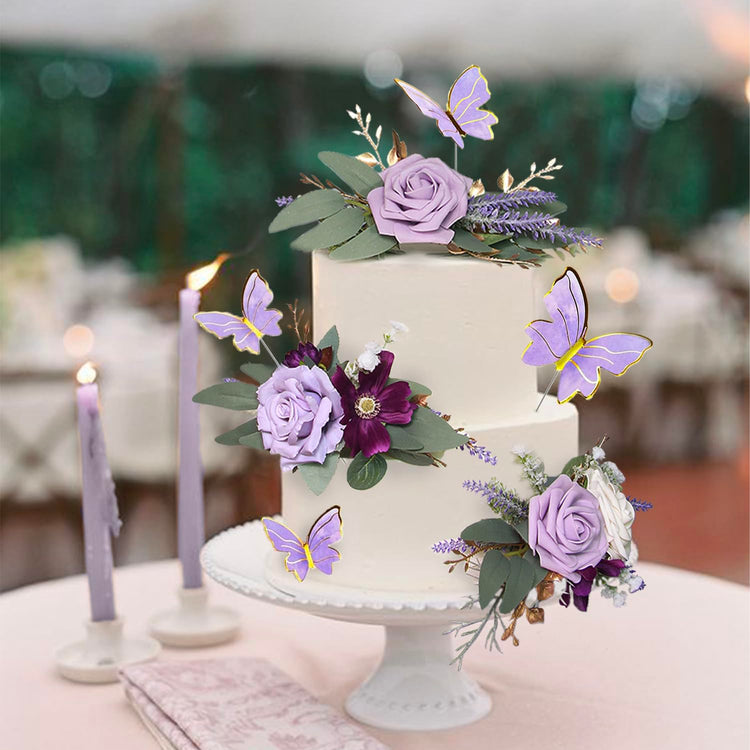 3Pcs Premade Cake Flowers (3 Count)