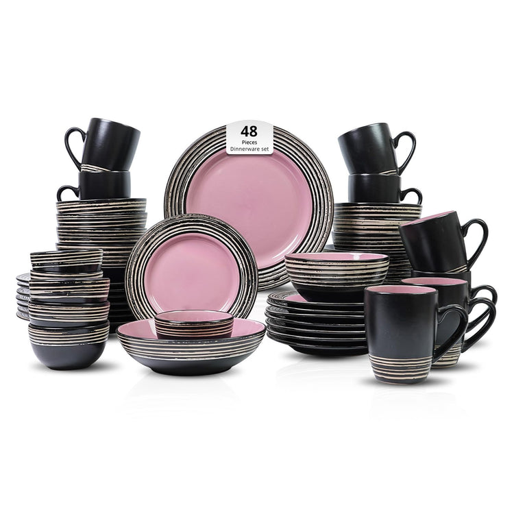 HomeVss 48 Piece Dinnerware Set
