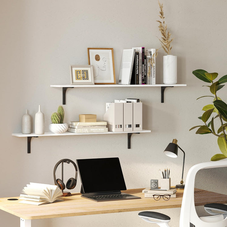 Long Wall Shelves (2 Count)