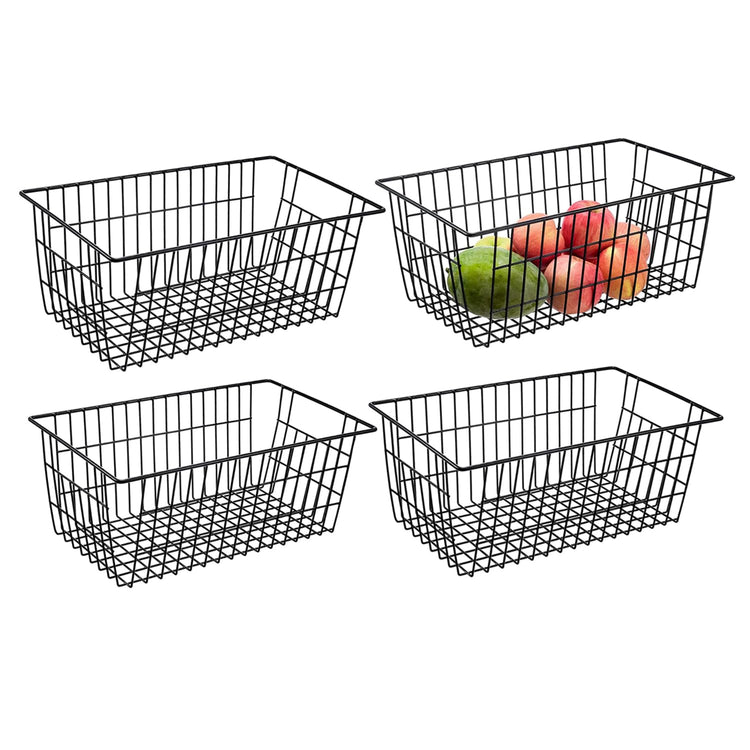 Wire Storage Baskets (4 Count)