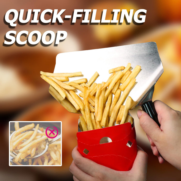 Stainless Steel French Fry Popcorn Scoop