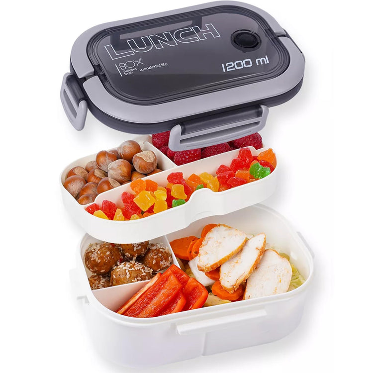 Double Layer Bento Box with Cutlery
