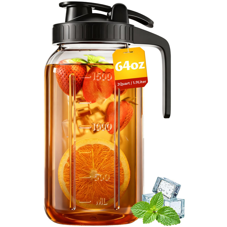 64oz Mason Jar Pitcher