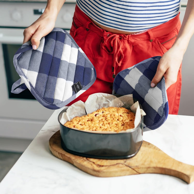 Cotton Pot Holders for Kitchen Heat Resistant Potholder (2 Count)