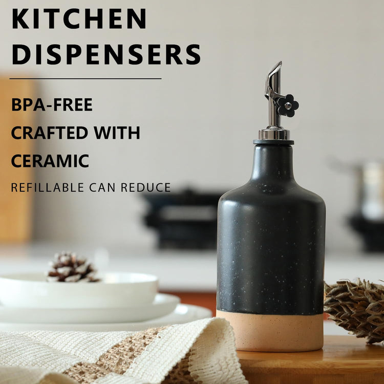 Ceramic Olive Oil Dispenser Bottle
