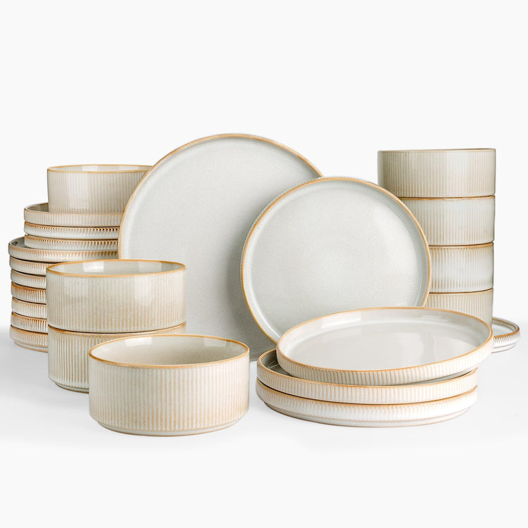 Star Stoneware Dinnerware Sets for 8 (24 Count)