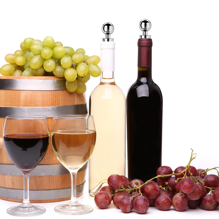 Wine Stoppers for Wine Bottles 3Pcs Vacuum Wine Bottle Stopper with Silicone Reusable Wine Corks (3 Count)