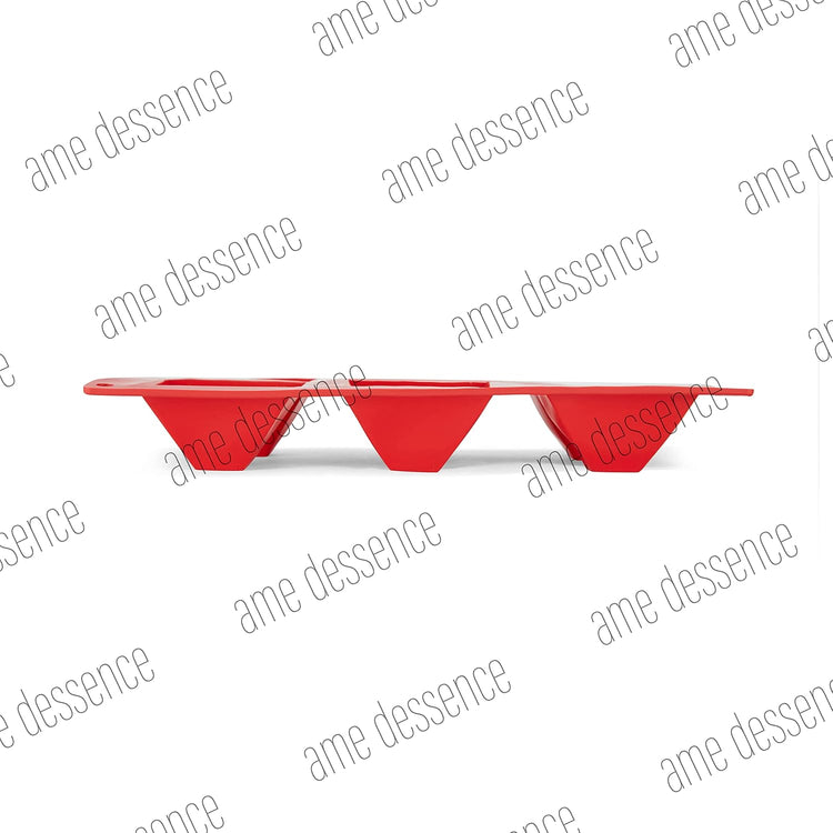 AME D'ESSENCE Pyramid Shaped Silicone Baking Mold - Non-Stick, Flexible, 6-Cup Capacity (3 oz), Reusable and Food-Grade - Perfect for Pyramid-Shaped Cakes, Brownies, and More!