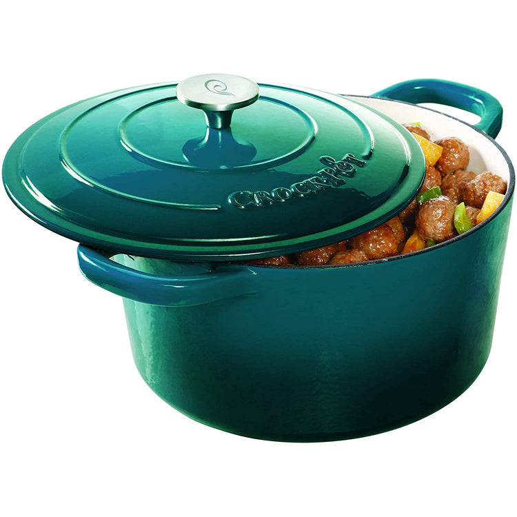 Artisan 3 Quart Round Enameled Cast Iron Dutch Oven
