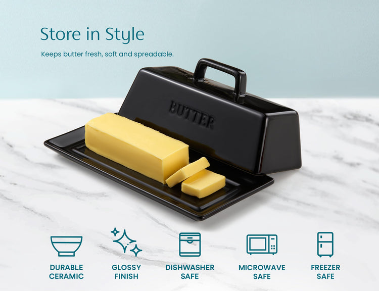 Ceramic Butter Dish with Lid