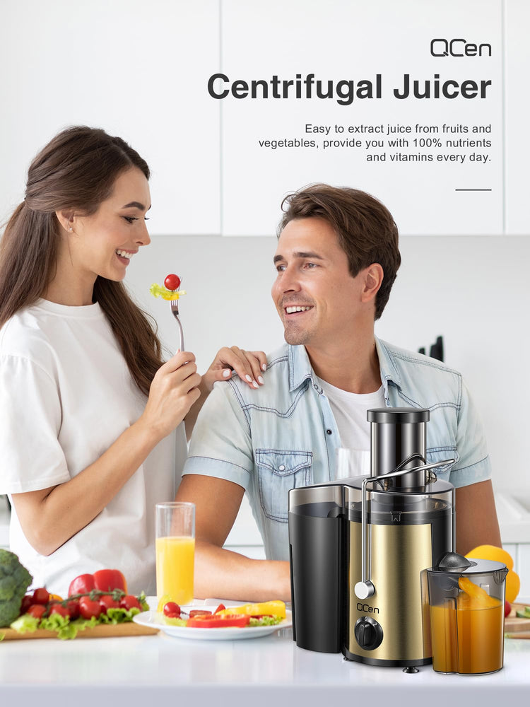 Juicer Machine 500W Centrifugal Juicer with Extra Wide Feed Chute