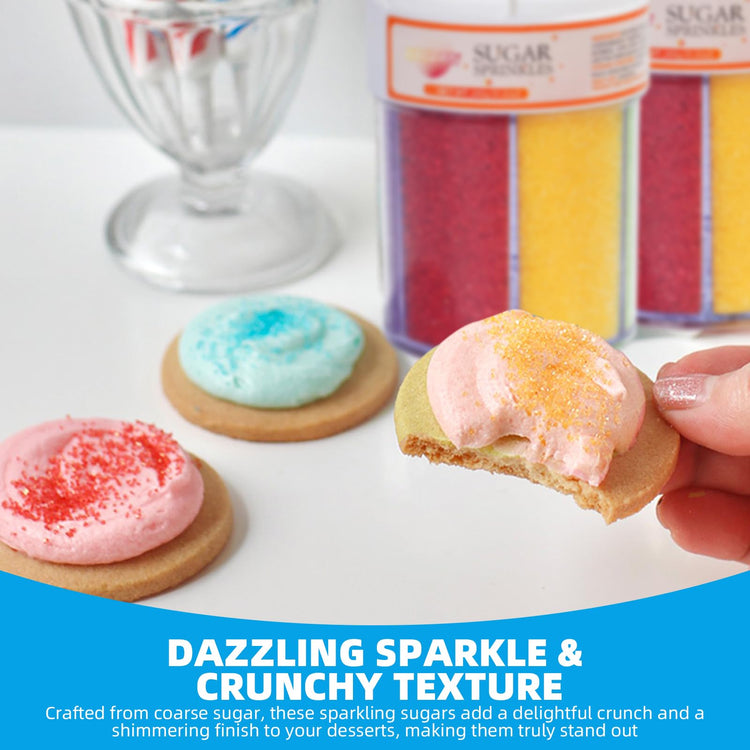 Edible Sanding Sugar Sprinkles (9.2 Ounce)