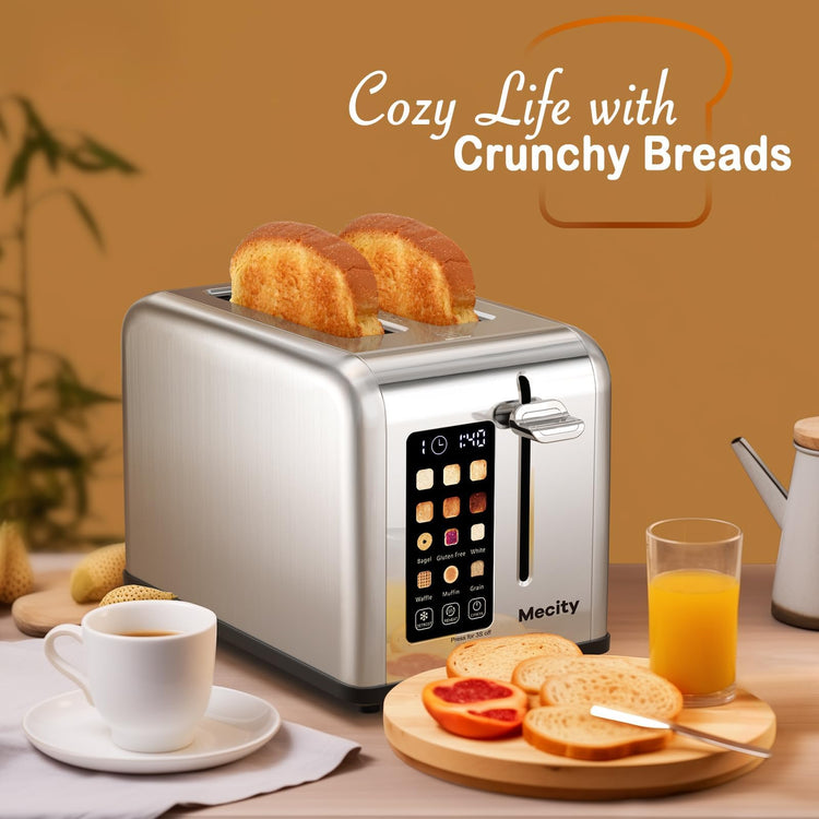 2 Slice Toaster Touch Screen 1.5" Wide Slot