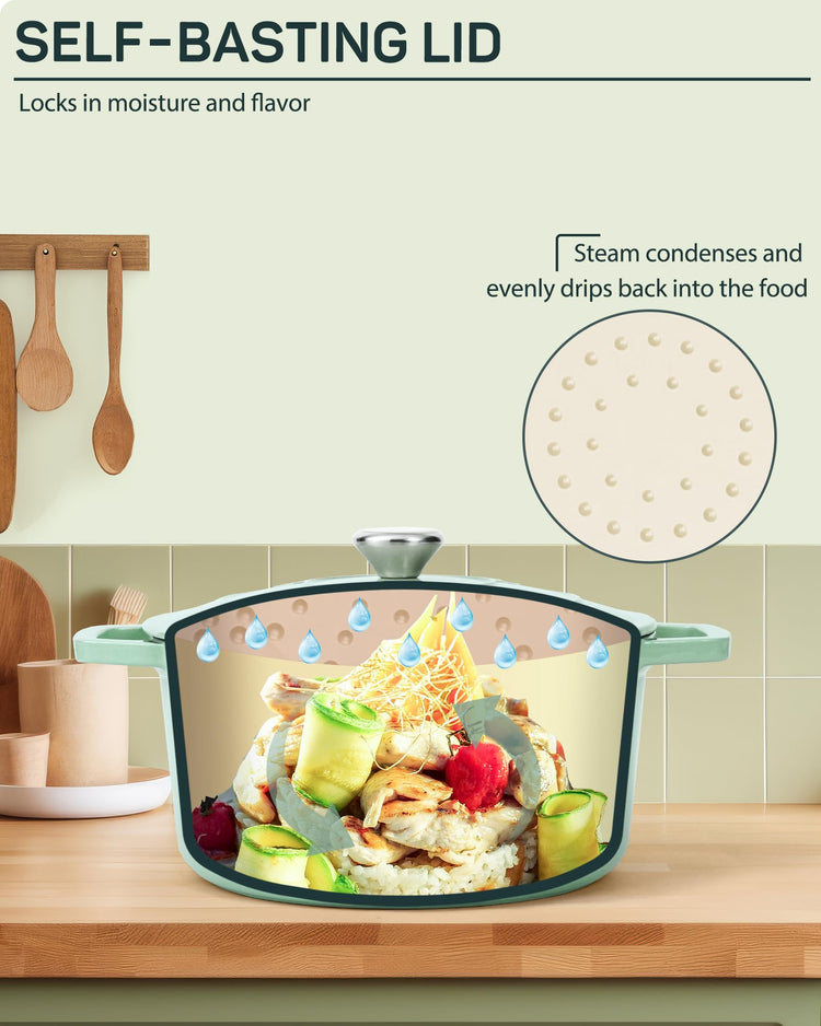 6 QT Dutch Oven Pot with Lid