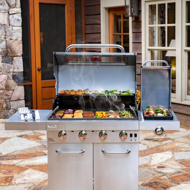Adjustable Griddle Insert for Gas Grill