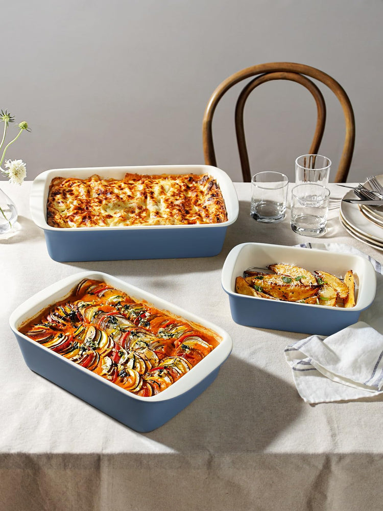 Ceramic Casserole Dishes for Oven with 304 Racks (3 Count)
