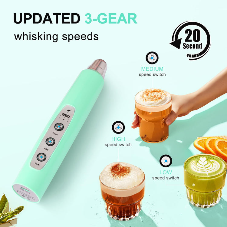 Handheld Milk Frother Wand for Coffee