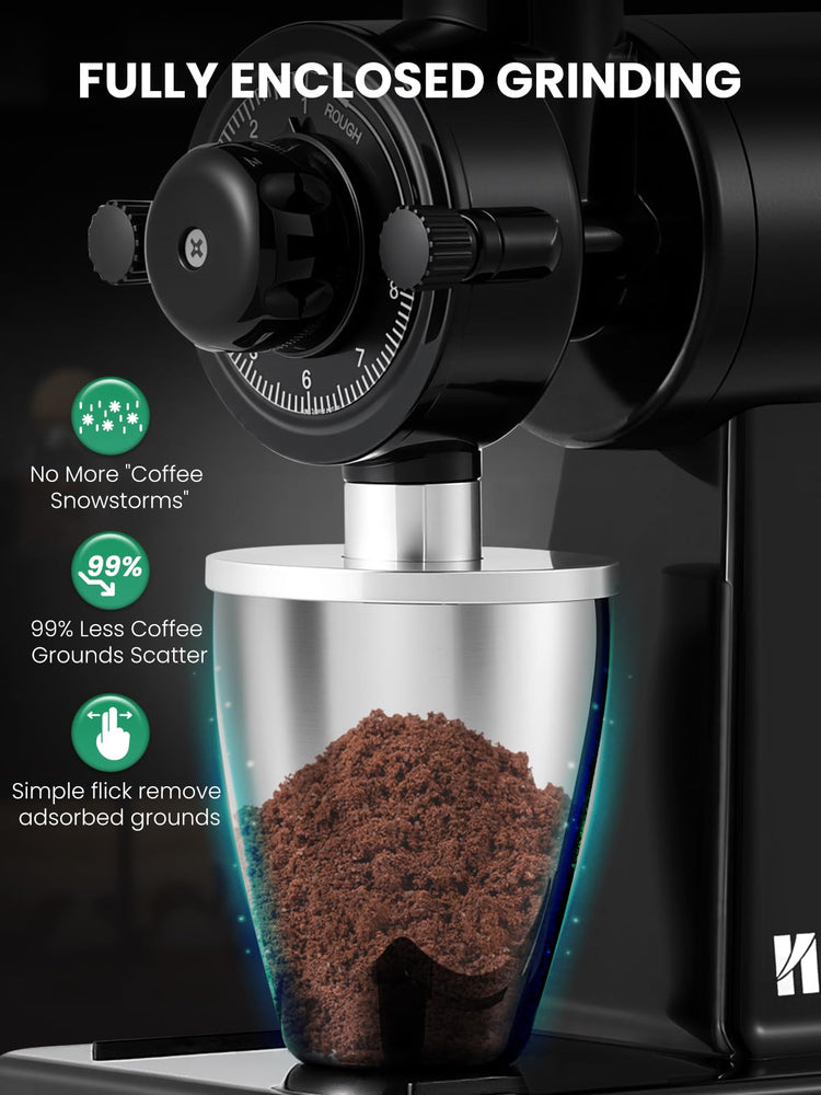 Flat Burr Coffee Grinder
