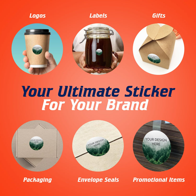 Custom Vinyl Stickers Your Image (100 Count)