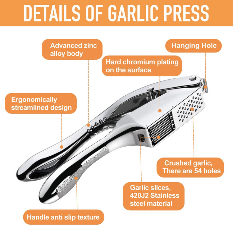 Garlic Press and Slicer 2 in 1