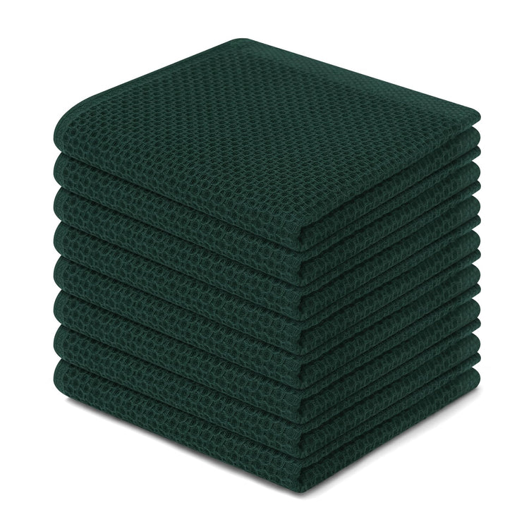 100% Cotton Waffle Weave Kitchen Dish Cloths 8 (8 Count)