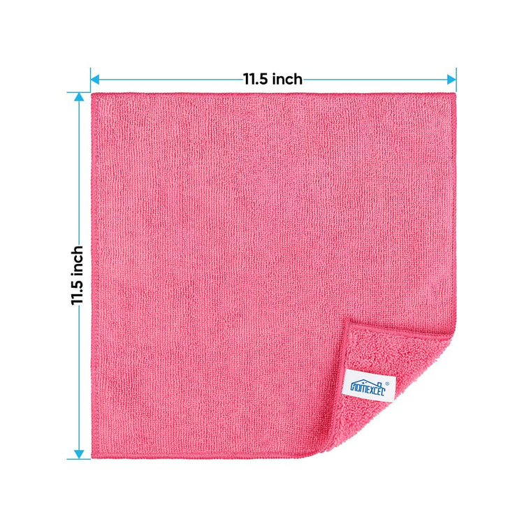 Pink Microfiber Cleaning Cloth (12 Count)