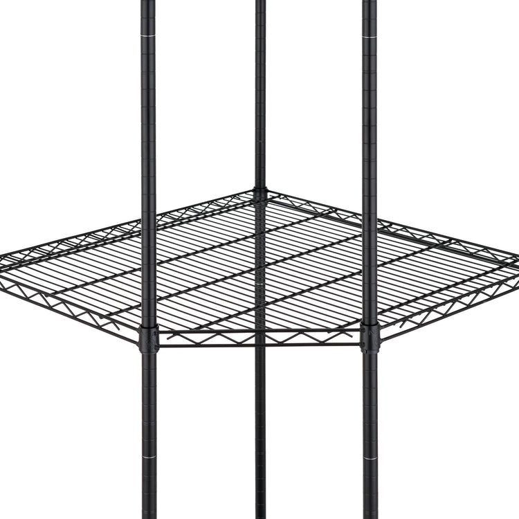 5 Tier Adjustable Wire Shelving with Wheels