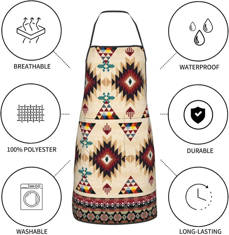 Women Men Bib Aprons Chef Cooking Aprons with Pockets for Kitchen Cooking BBQ Baking Grilling