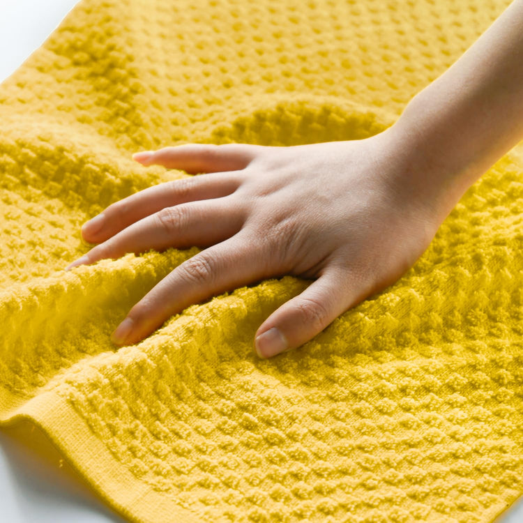 Ring Spun Cotton Yellow Kitchen Dish Towels (6 Count)