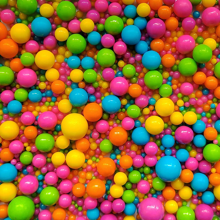 Edible Rainbow Sugar Pearls Candy Sprinkles 120G (4.23 Ounce)